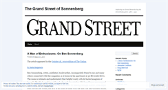 Desktop Screenshot of grandstreetofsonnenberg.wordpress.com