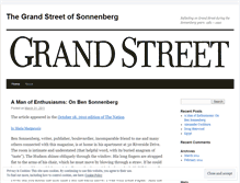 Tablet Screenshot of grandstreetofsonnenberg.wordpress.com