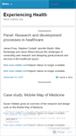 Mobile Screenshot of experiencinghealth.wordpress.com