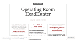 Desktop Screenshot of orheadhunter.wordpress.com