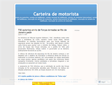 Tablet Screenshot of carteirademotorista.wordpress.com