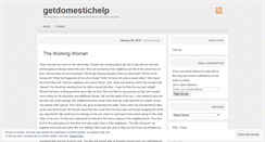 Desktop Screenshot of getdomestichelp.wordpress.com