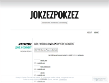 Tablet Screenshot of jokzezpokzez.wordpress.com