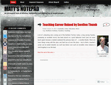Tablet Screenshot of mattcbr.wordpress.com