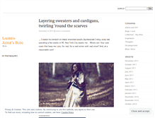 Tablet Screenshot of laurenalyse3.wordpress.com