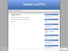 Tablet Screenshot of imagenauditiva.wordpress.com