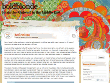Tablet Screenshot of boldblonde.wordpress.com