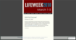 Desktop Screenshot of lifeweek.wordpress.com
