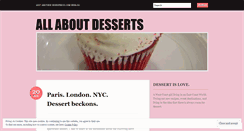 Desktop Screenshot of lovedessert.wordpress.com