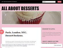 Tablet Screenshot of lovedessert.wordpress.com