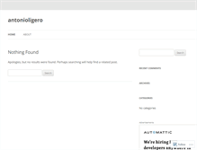 Tablet Screenshot of antonioligero.wordpress.com