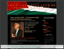 Tablet Screenshot of palestinianclubbc.wordpress.com