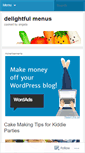Mobile Screenshot of delightfulmenus.wordpress.com