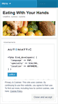 Mobile Screenshot of eatingwithyourhands.wordpress.com