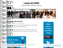 Tablet Screenshot of leedsartwalk.wordpress.com