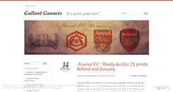 Desktop Screenshot of gallantgunners.wordpress.com