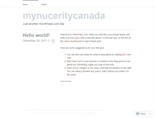 Tablet Screenshot of mynuceritycanada.wordpress.com