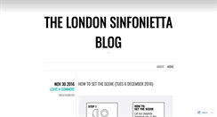 Desktop Screenshot of londonsinfonietta.wordpress.com
