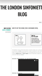 Mobile Screenshot of londonsinfonietta.wordpress.com