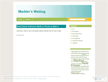Tablet Screenshot of markler.wordpress.com