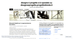 Desktop Screenshot of disegnoeprogetto.wordpress.com