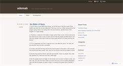 Desktop Screenshot of ademab.wordpress.com