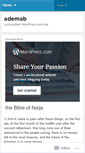 Mobile Screenshot of ademab.wordpress.com