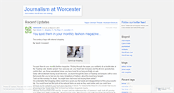 Desktop Screenshot of journalismatworcester.wordpress.com