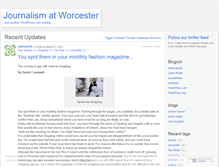 Tablet Screenshot of journalismatworcester.wordpress.com