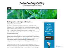 Tablet Screenshot of coffeeonesugar.wordpress.com
