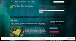 Desktop Screenshot of ecochiceconomist.wordpress.com