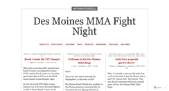 Desktop Screenshot of desmoinesmmafightnight.wordpress.com