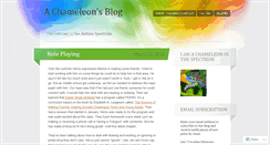 Desktop Screenshot of chameleoninthespectrum.wordpress.com