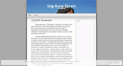 Desktop Screenshot of ekremstigrune.wordpress.com