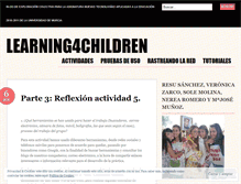 Tablet Screenshot of learning4children.wordpress.com
