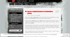 Desktop Screenshot of matematicascurso.wordpress.com