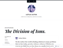 Tablet Screenshot of lotussutra.wordpress.com