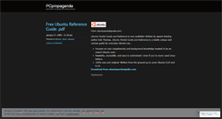 Desktop Screenshot of pcpropaganda.wordpress.com