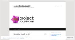 Desktop Screenshot of projectfoodbudget20.wordpress.com