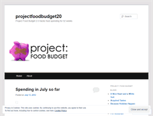 Tablet Screenshot of projectfoodbudget20.wordpress.com