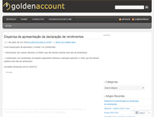 Tablet Screenshot of goldenaccount.wordpress.com