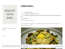 Tablet Screenshot of healthytastebuds.wordpress.com