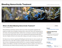 Tablet Screenshot of bleedinghemorrhoidstreatment1.wordpress.com