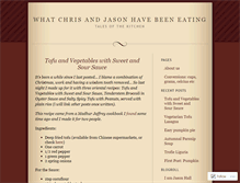 Tablet Screenshot of chrisandjasonate.wordpress.com