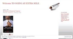 Desktop Screenshot of goinganextramile.wordpress.com