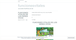 Desktop Screenshot of funcionesvitales.wordpress.com