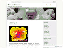 Tablet Screenshot of beyondblessed.wordpress.com