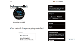 Desktop Screenshot of beingcoolish.wordpress.com