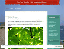 Tablet Screenshot of freeflowthoughts.wordpress.com
