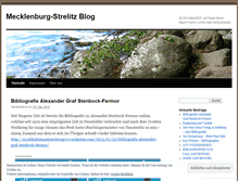 Tablet Screenshot of mecklenburgstrelitz.wordpress.com